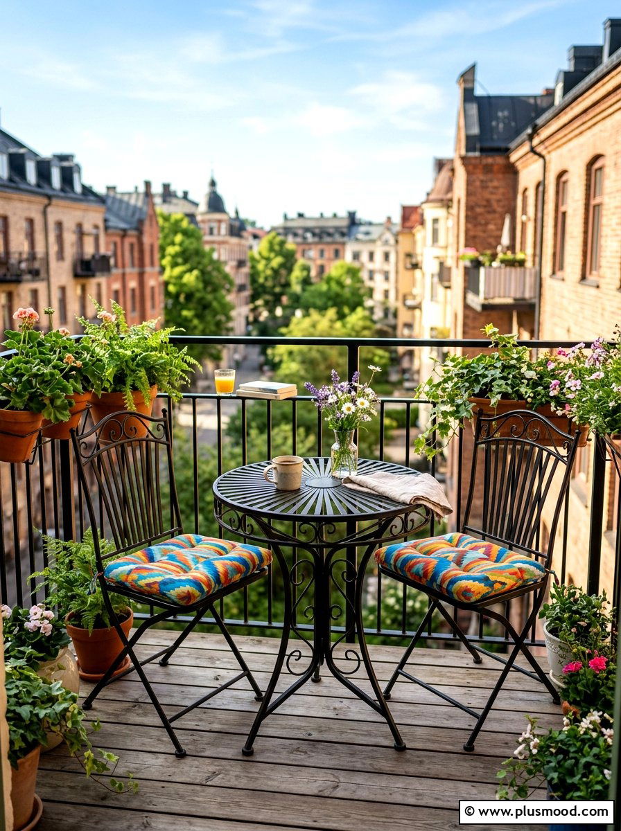 Metal Bistro Set - 25 summer patio ideas on a budget