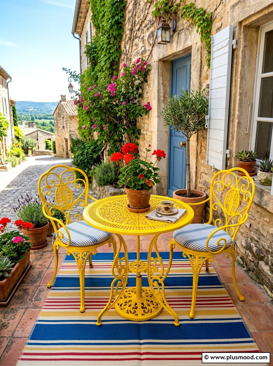 Metal Bistro Set - 25 summer porch refresh for entertaining ideas