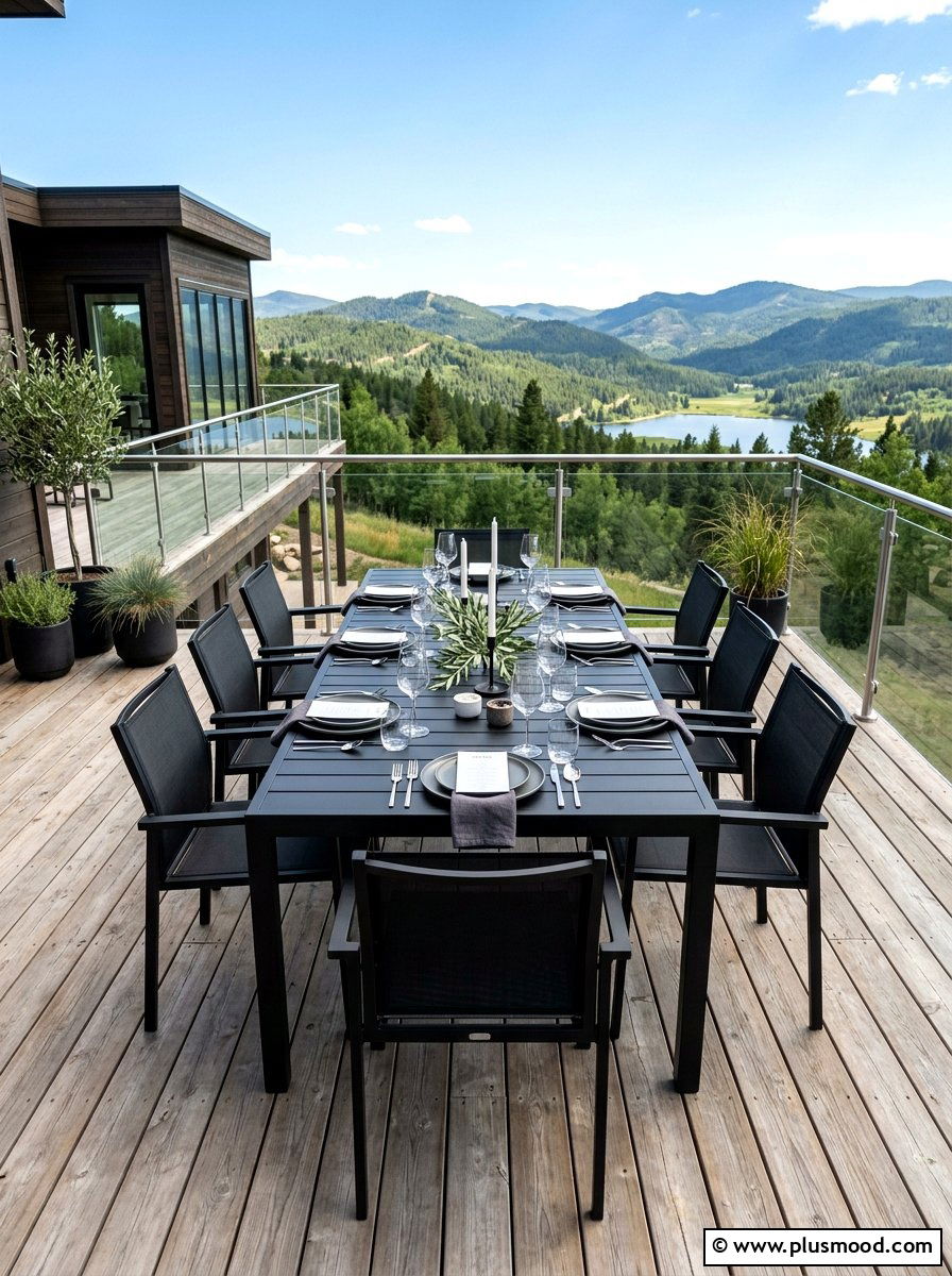Metal Dining Set - 25 summer patio seating ideas