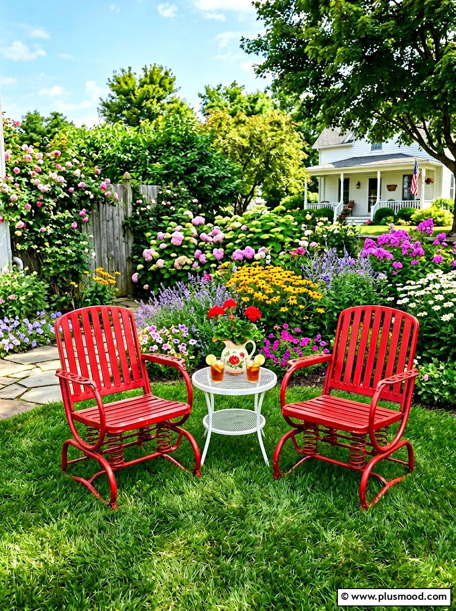 Metal Spring Chair - 25 summer front porch seating ideas