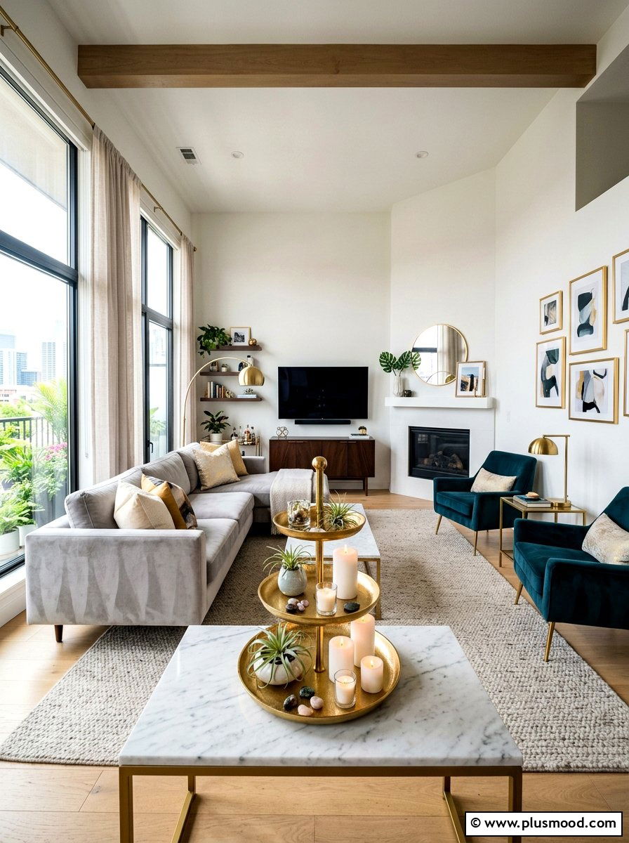 Metal Summer Centerpiece - 25 summer centerpiece ideas for living room