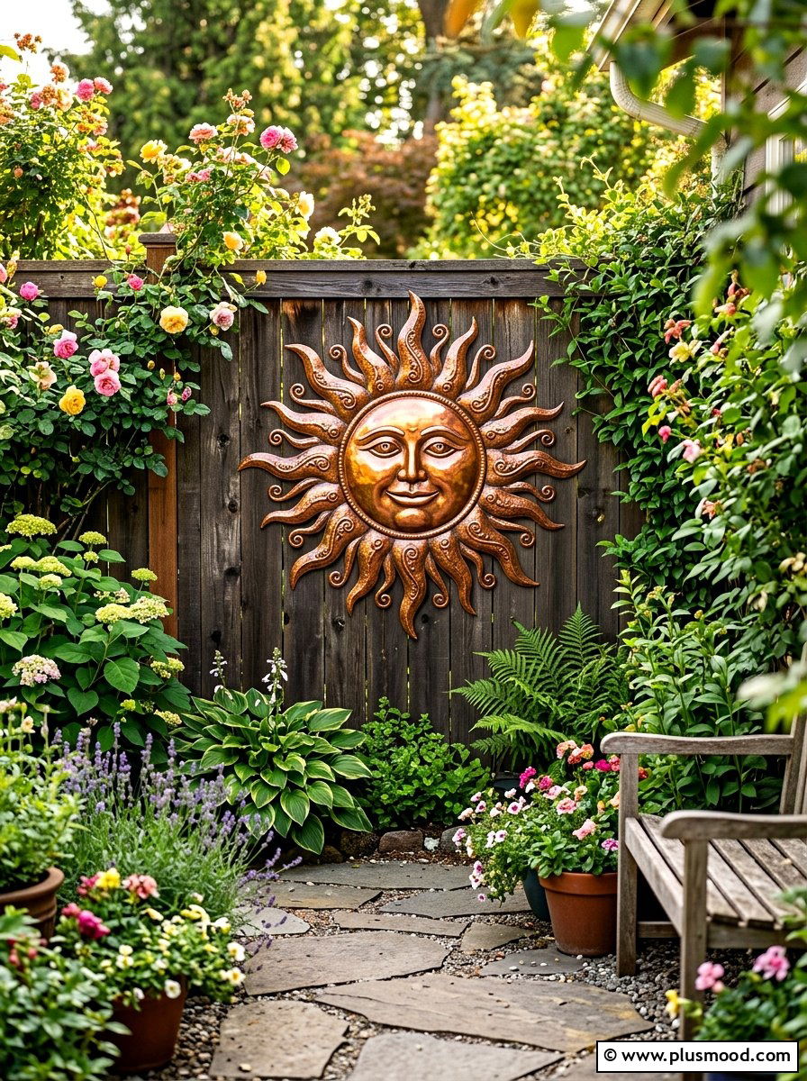 Metal Sun Wall Decor - 25 summer patio wall decor ideas