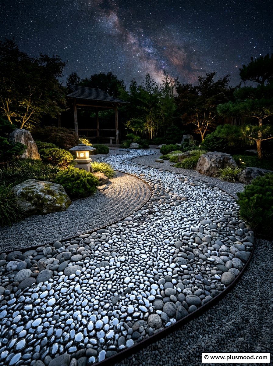 Metallic Silver Pebbles - 25 painted rock ideas for zen garden