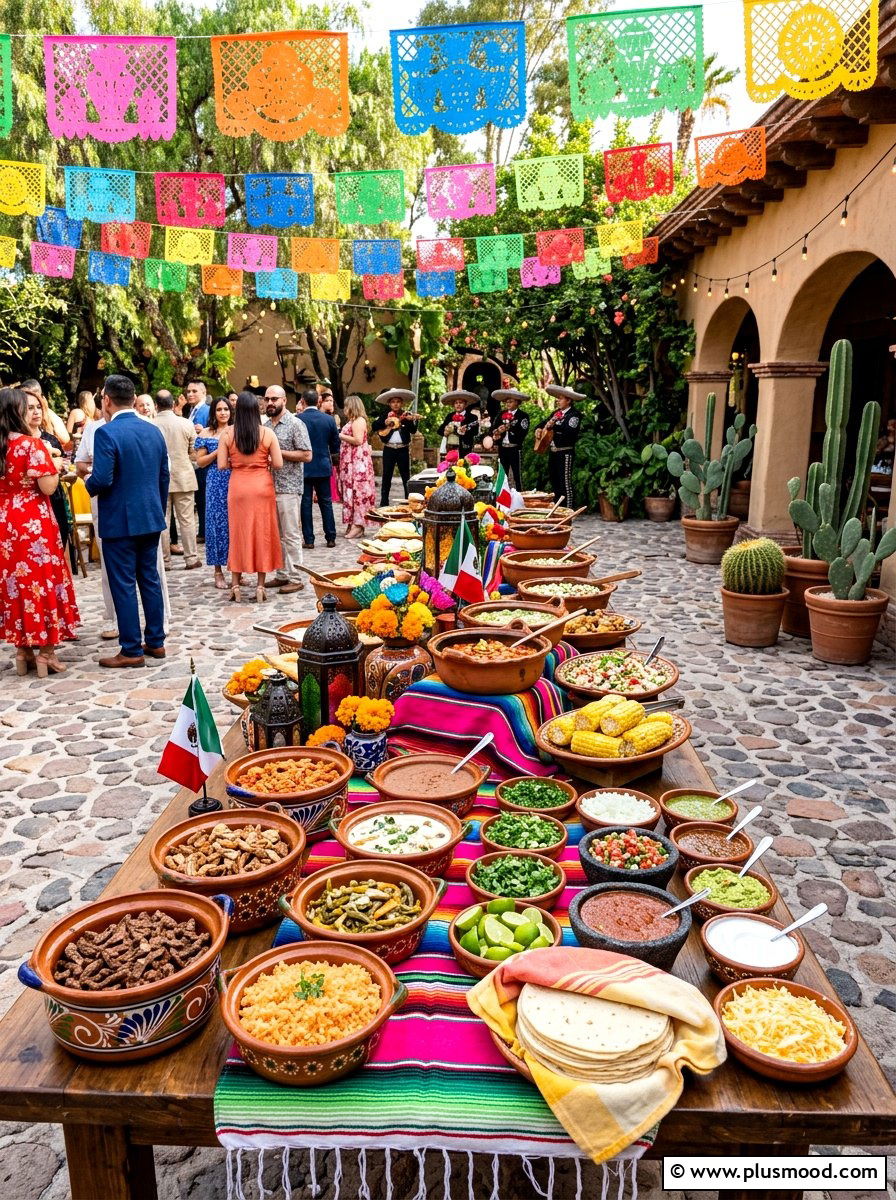 Mexican Fiesta Buffet - 25 summer outdoor buffet ideas