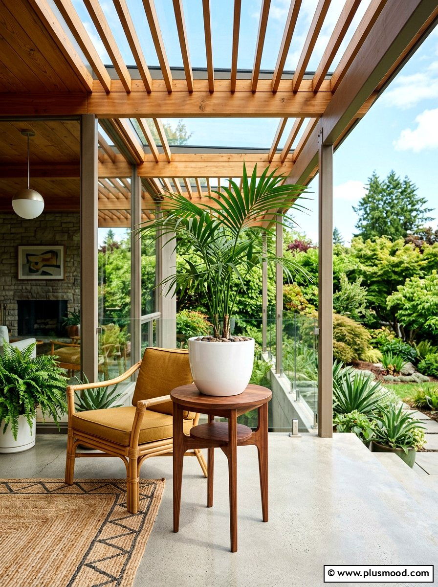 Mid Century Modern Stand - 25 summer modern planter ideas