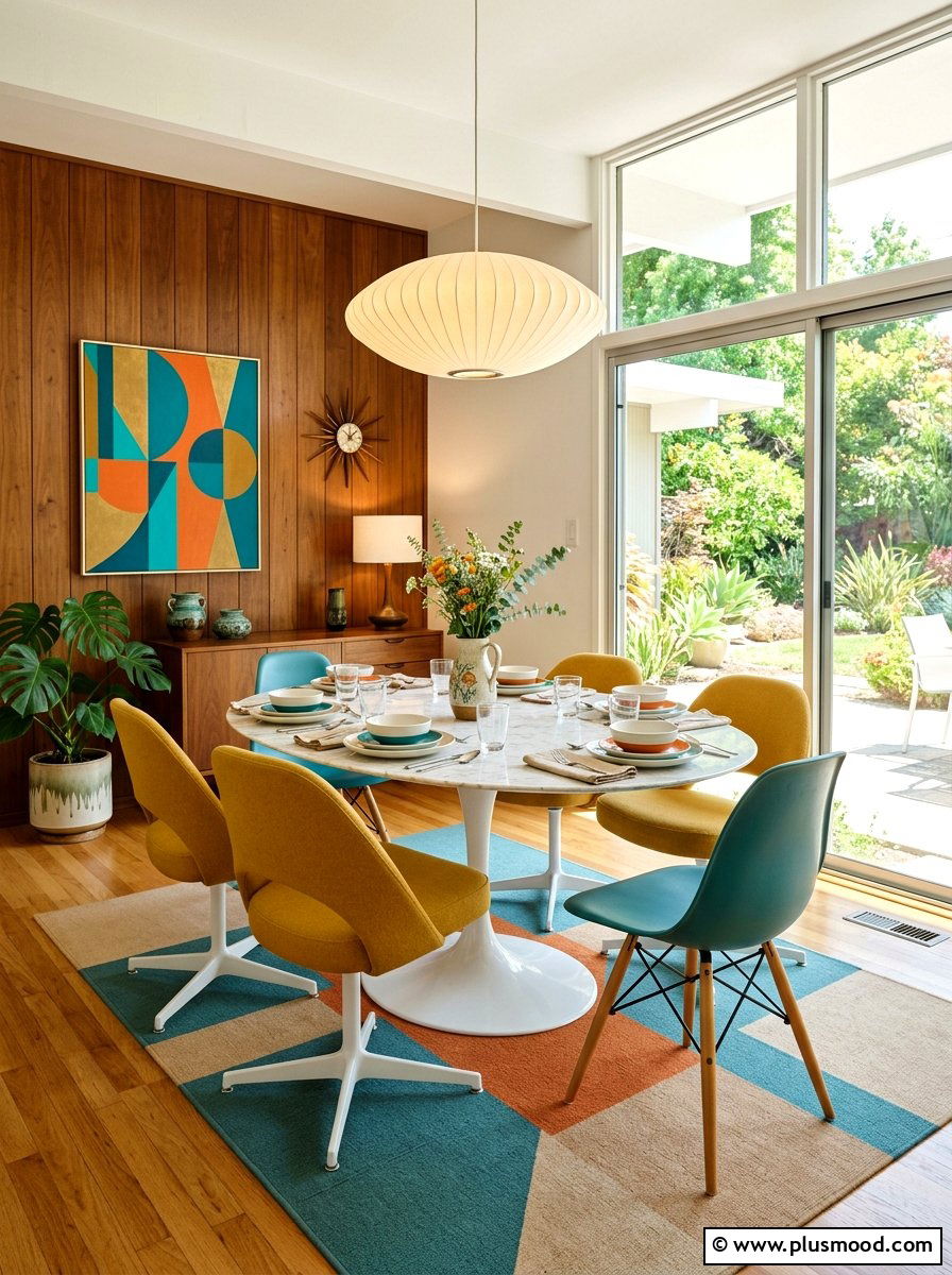 Mid Century Modern Summer Dining Room - 25 summer dining room ideas