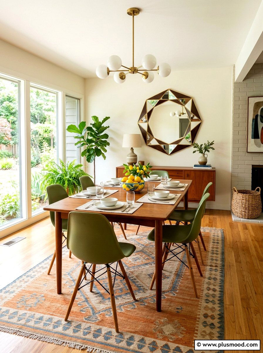Mid Century Modern Summer Dining - 25 late summer dining room ideas