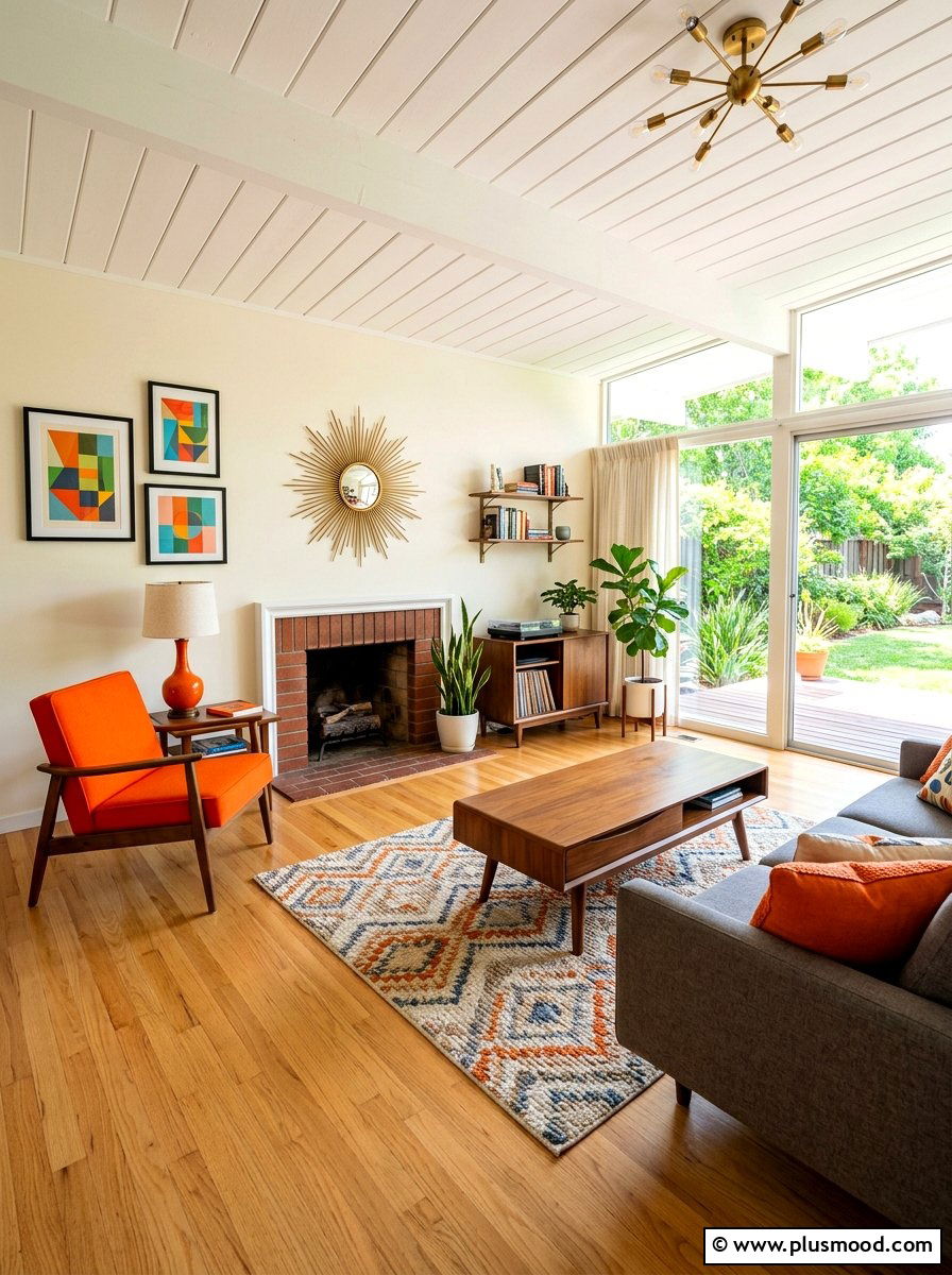 Mid Century Summer Living Room - 25 summer easy living room makeover ideas