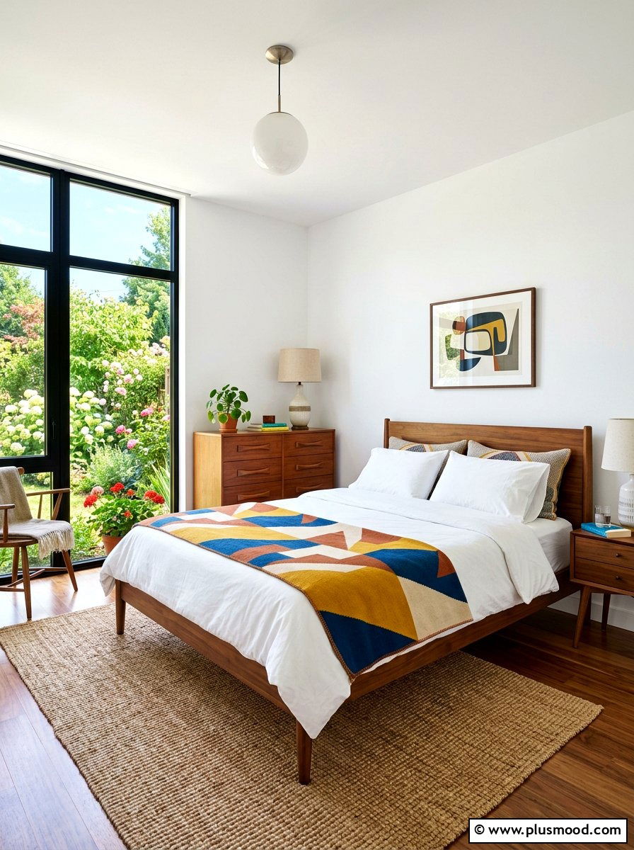 Mid Century White Bedroom - 25 white summer bedroom ideas