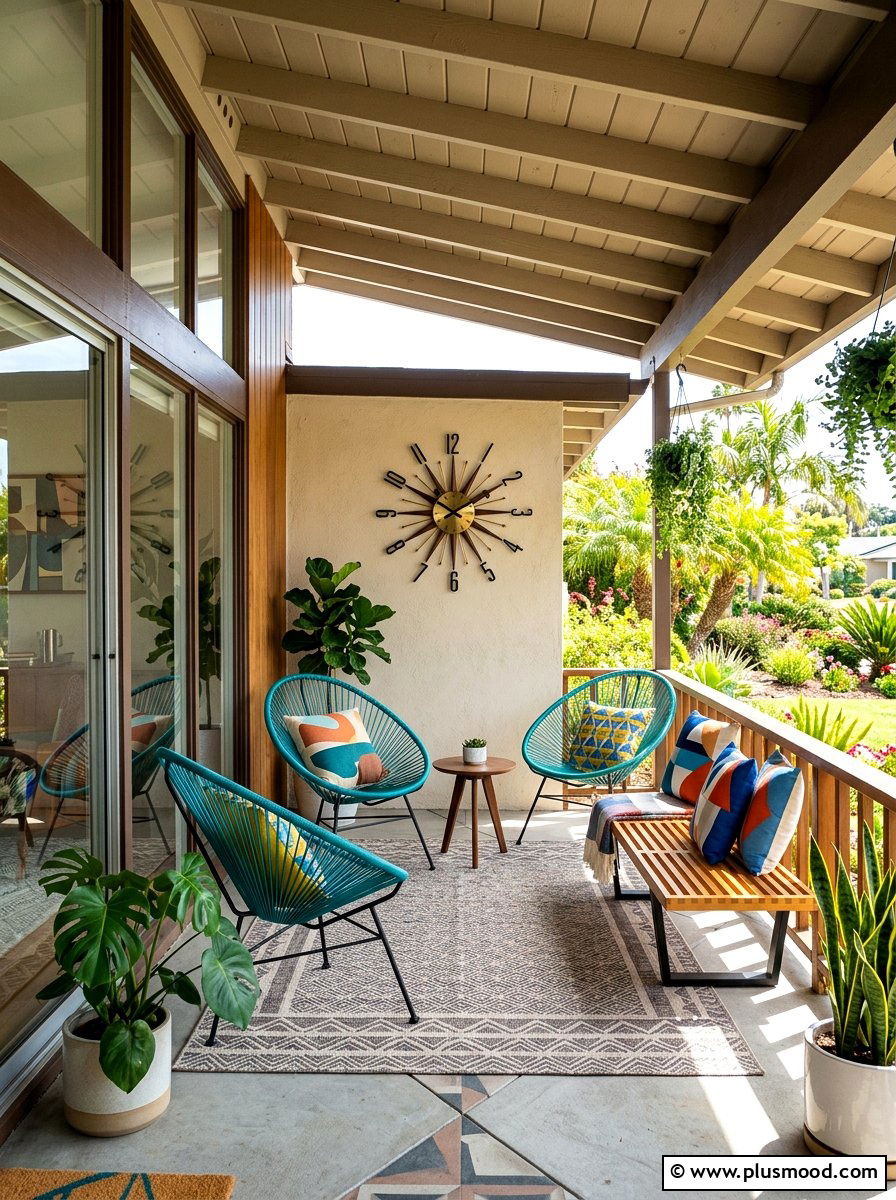 Mid century porch - 25 summer front porch styling ideas