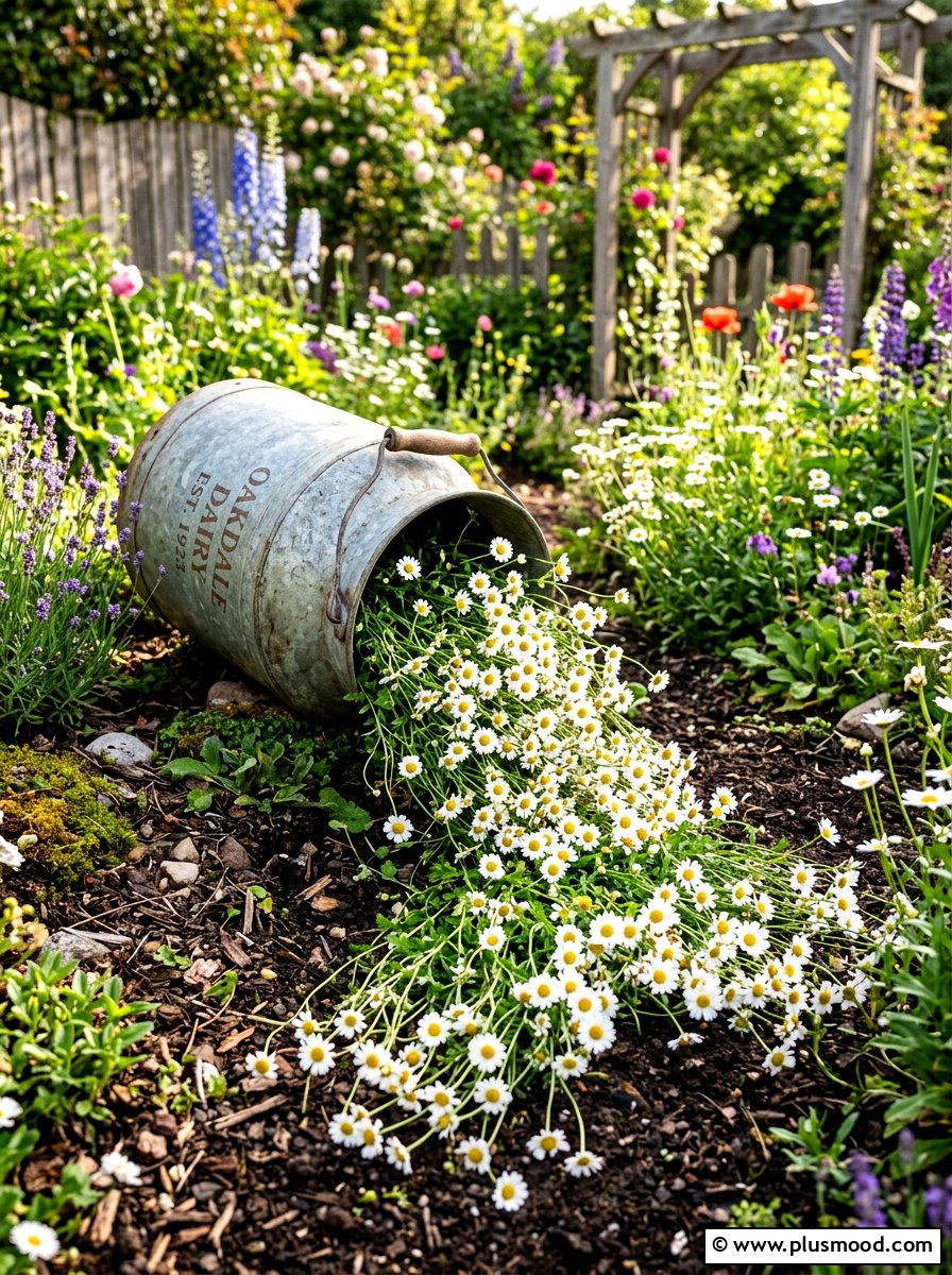 Milk jug garden spill - 25 summer spill planter ideas