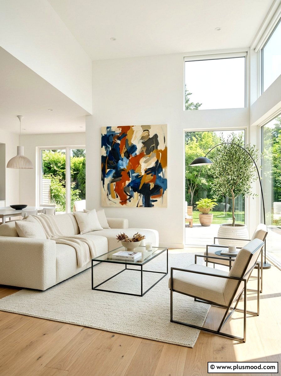 Minimalist Airy Living Room - 25 summer living room makeover ideas