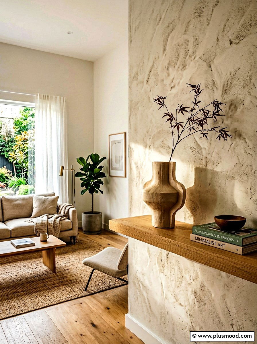 Minimalist Ceramic Vase - 25 summer shelf styling ideas for living room