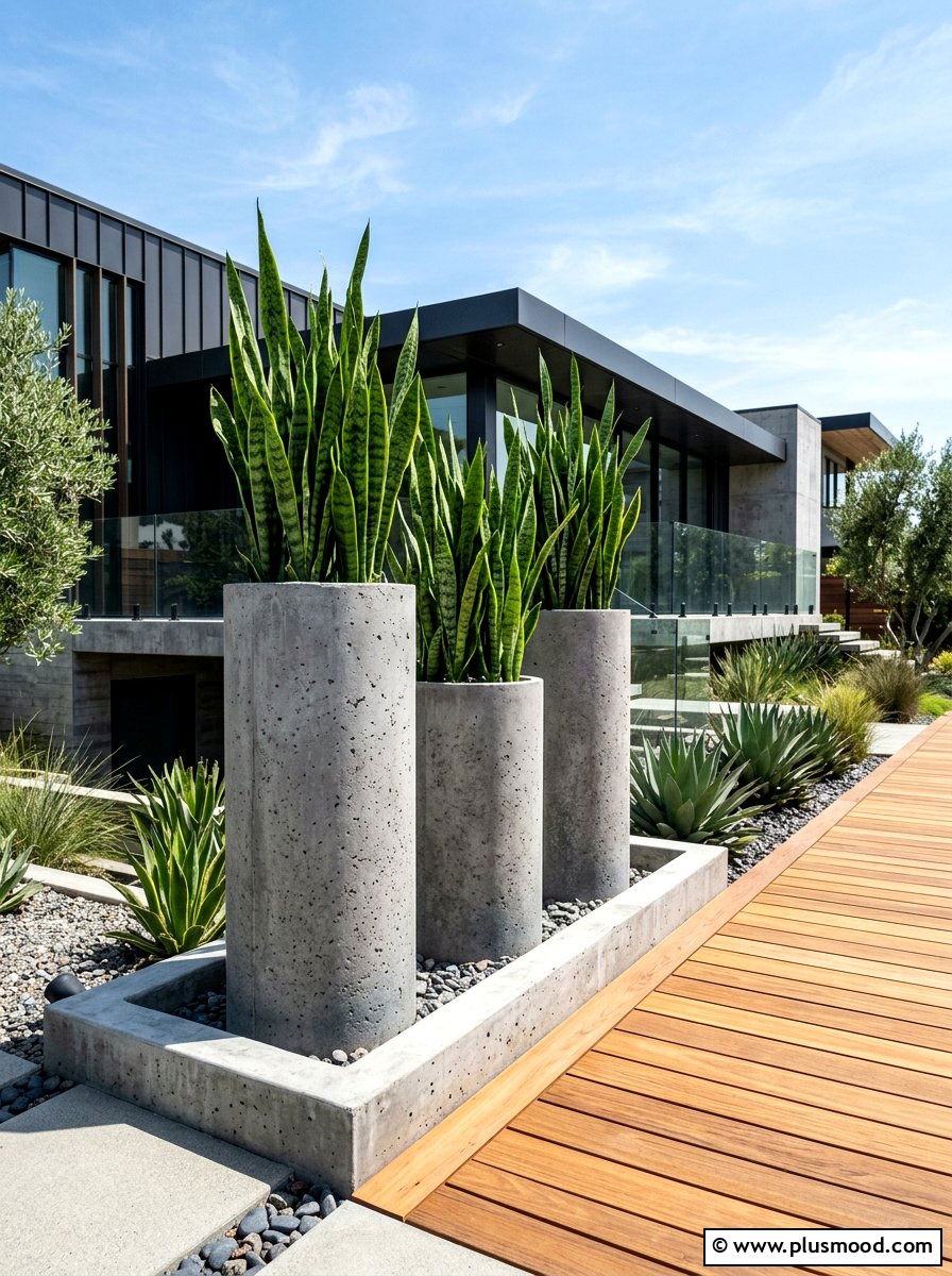 Minimalist Concrete Planter