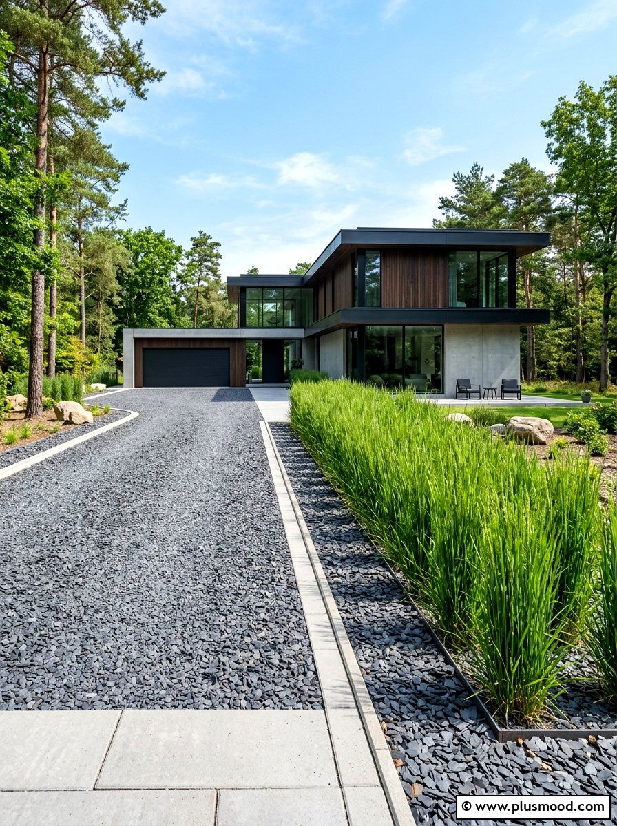 Minimalist Driveway Landscaping - 25 summer driveway landscaping ideas