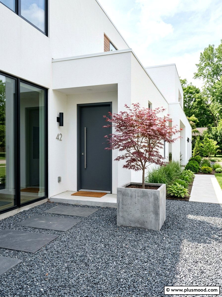 Minimalist Entryway Landscaping - 25 summer front porch landscaping ideas