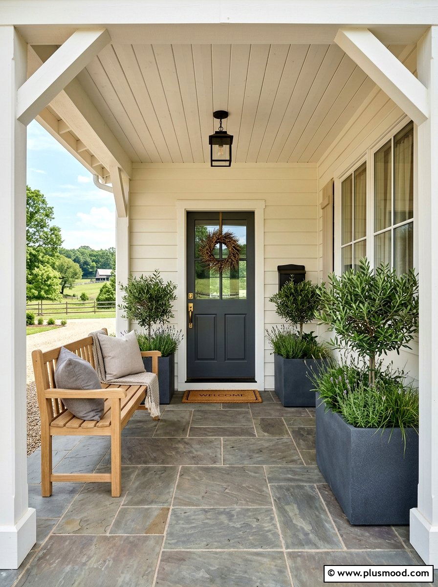 Minimalist Farmhouse Front Porch - 25 summer farmhouse front porch ideas