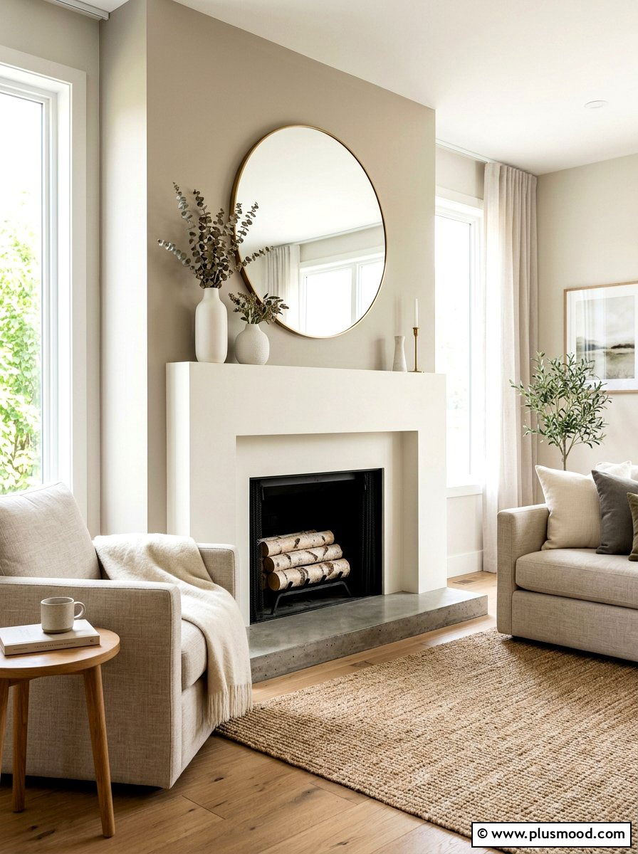 Minimalist Fireplace Mantel - 25 summer home makeover ideas