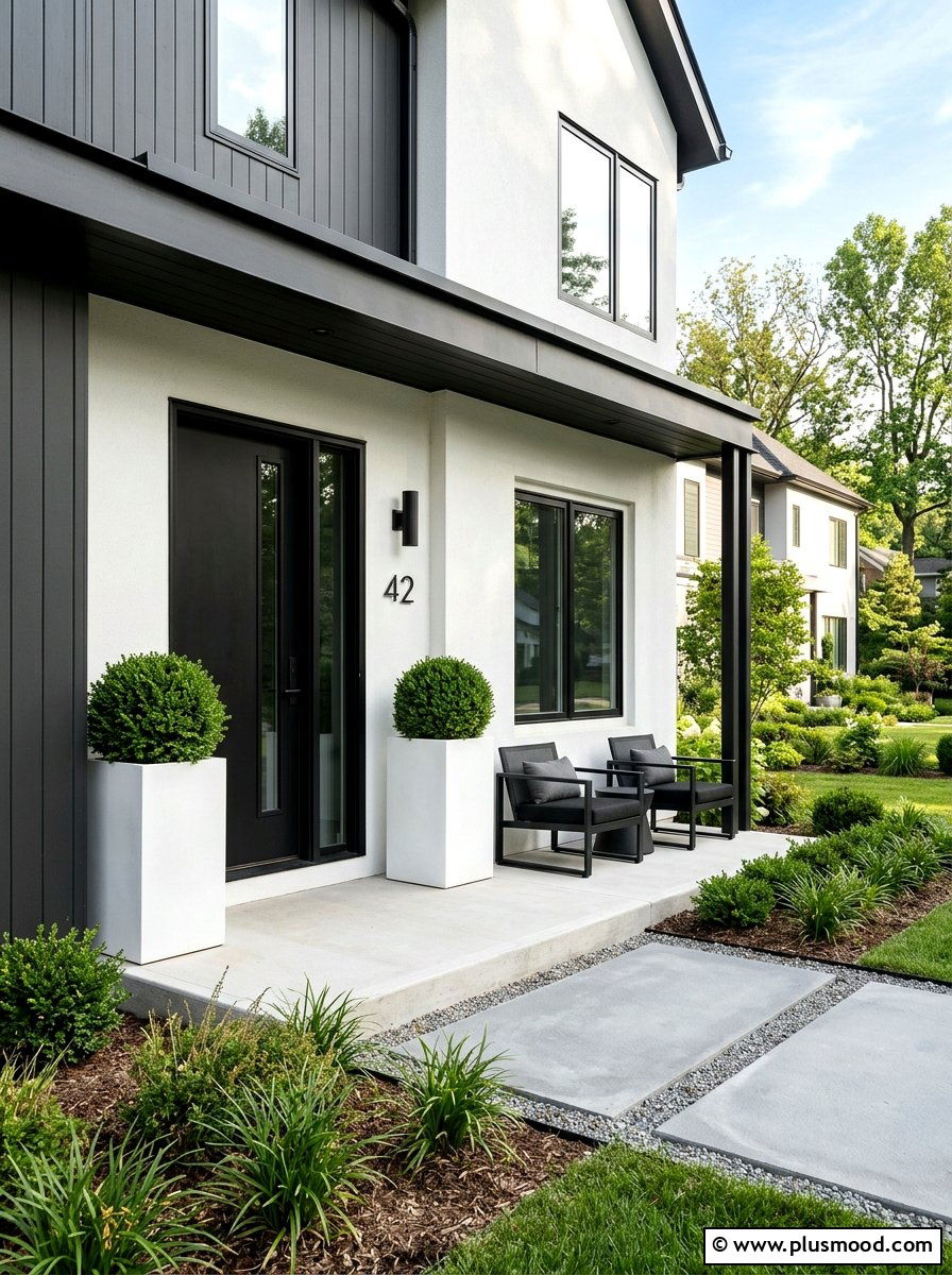 Minimalist Front Porch - 25 summer front porch ideas