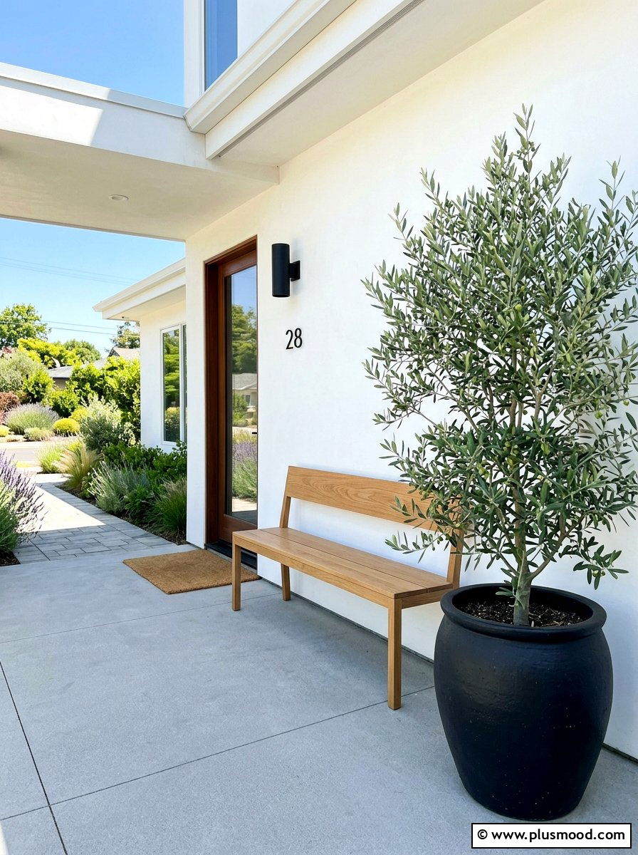 Minimalist Front Porch - 25 cute summer porch decor ideas