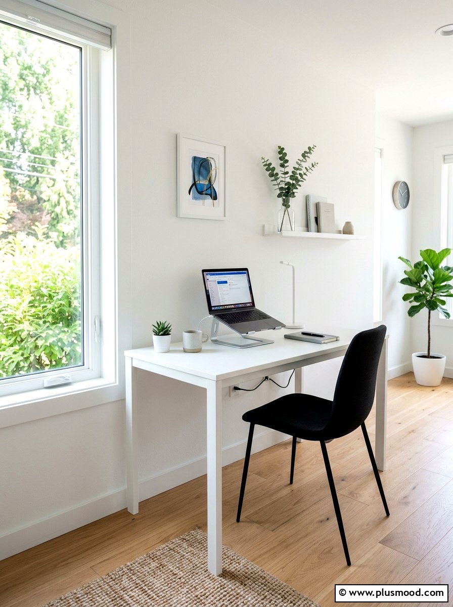 Minimalist Home Office - 25 summer minimalist summer decor ideas