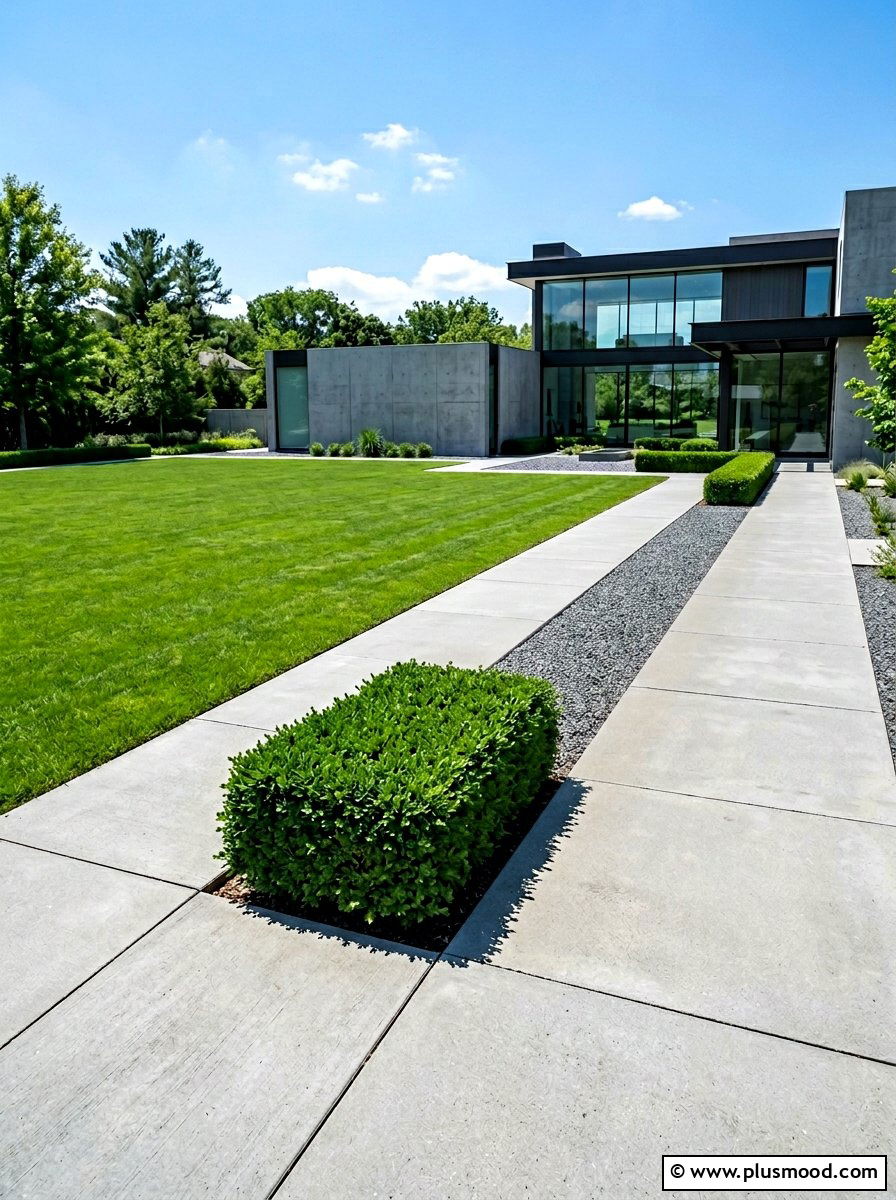 Minimalist Landscape - 25 summer backyard landscaping ideas