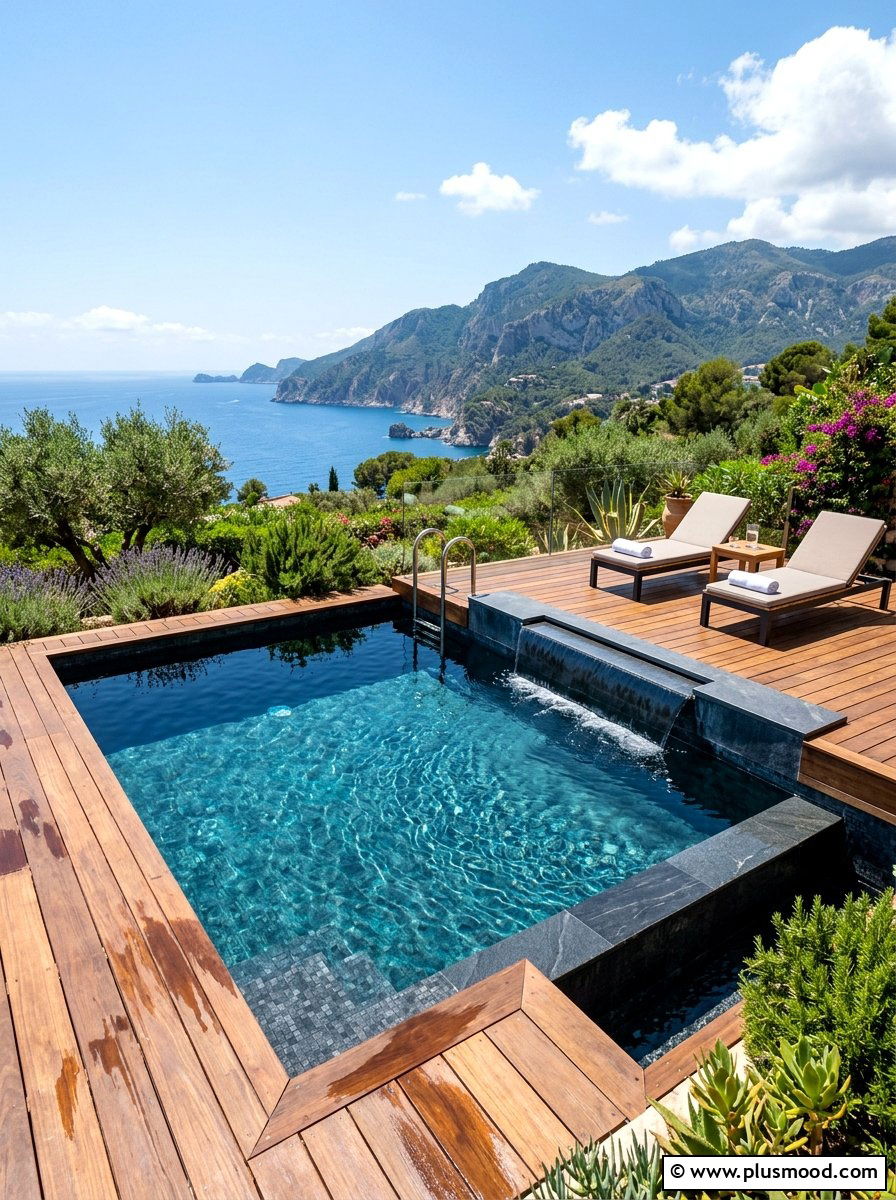 Minimalist Plunge Pool - 25 summer backyard modern ideas