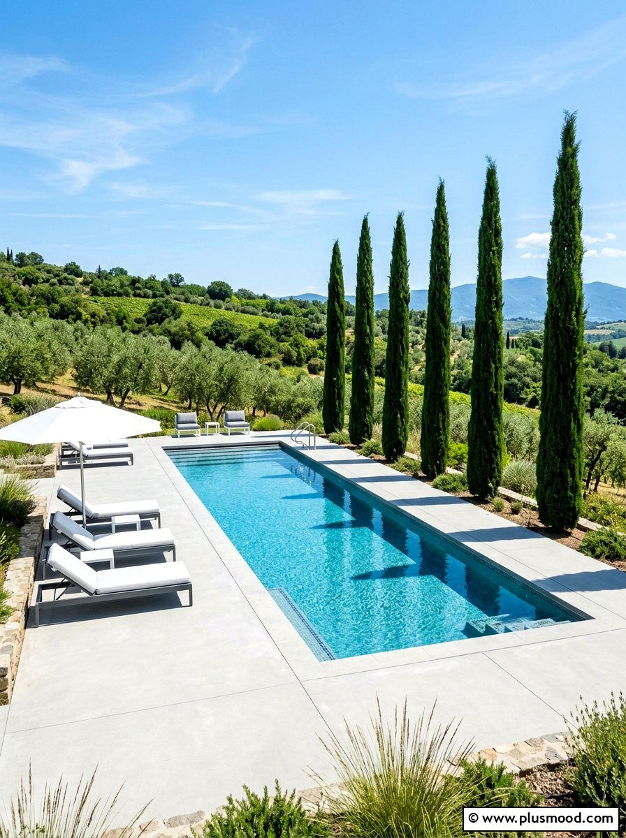 Minimalist Pool Area - 25 summer modern pool backyard ideas