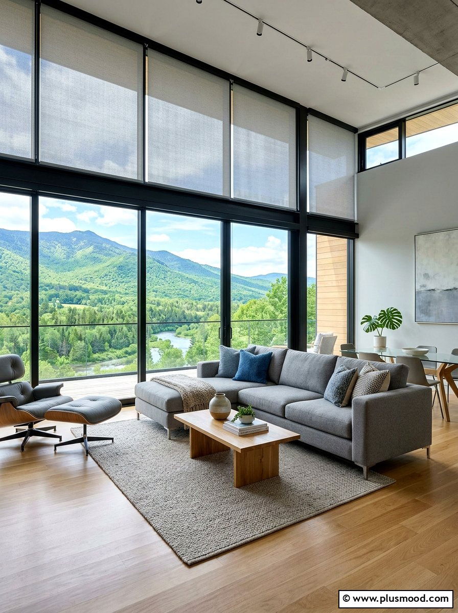 Minimalist Roller Shades - 25 summer breezy window treatment ideas