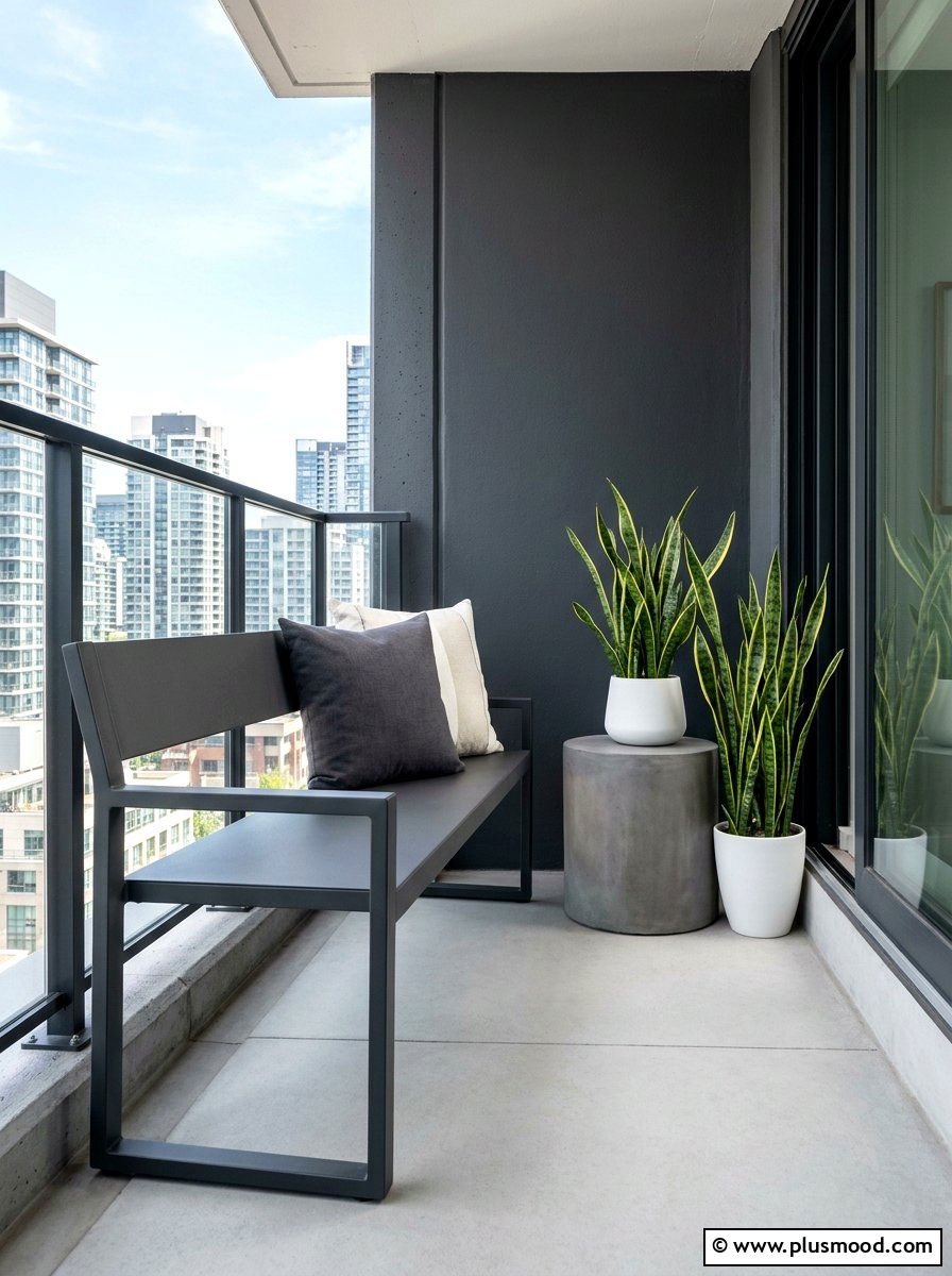 Minimalist Small Balcony Furniture - 25 summer small balcony ideas