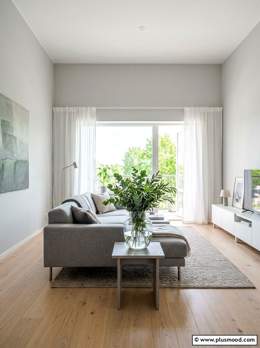 Minimalist Summer Gray Living Room - 25 summer decor ideas for gray living room