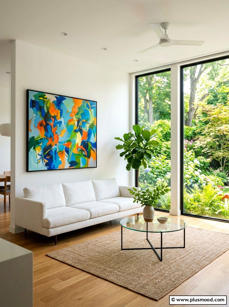 Minimalist Summer Living Room - 25 summer decor ideas for white living room