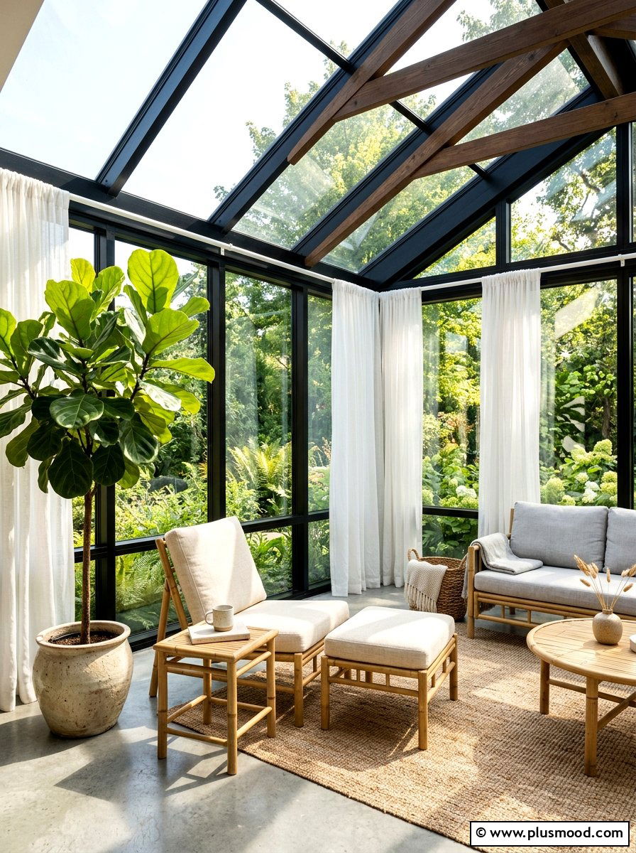 Minimalist Sunroom Style - 25 cheap summer home decor ideas