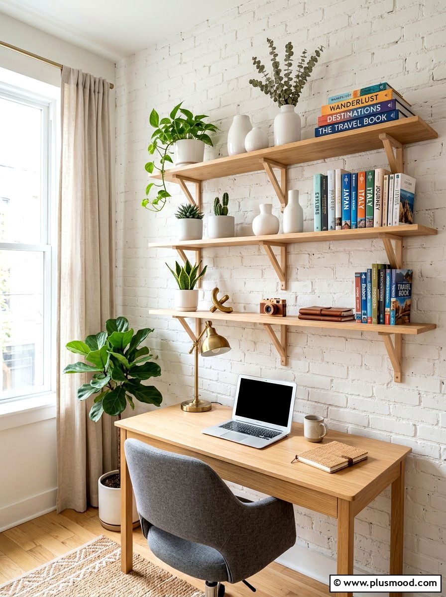 Minimalist Wall Shelves - 25 summer home refresh ideas