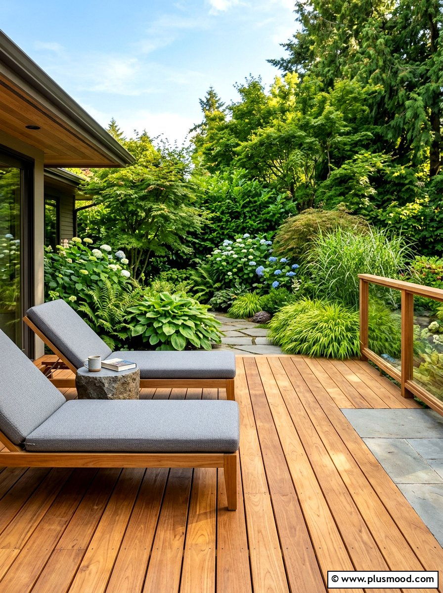 Minimalist Wood Patio - 25 summer minimalist summer decor ideas