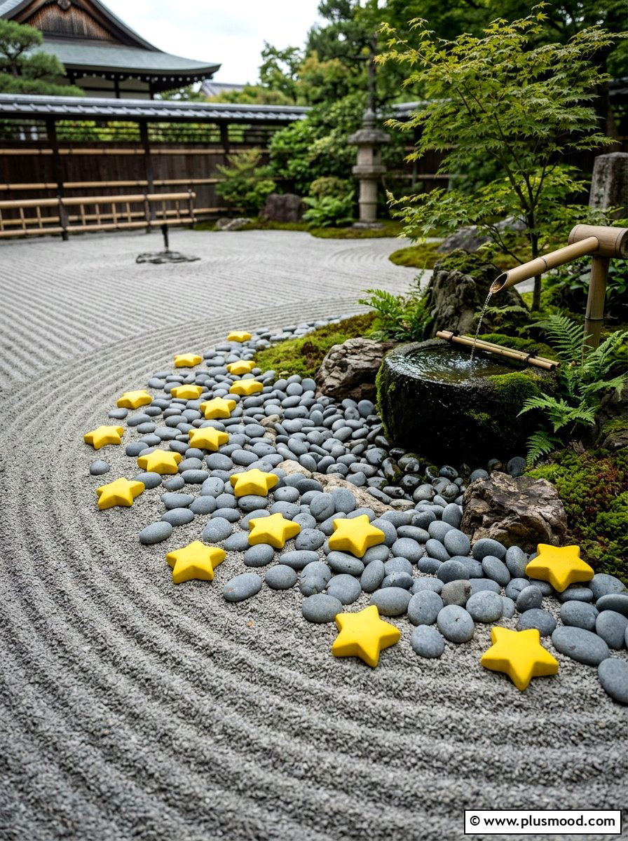 Minimalist Yellow Star Rocks - 25 painted rock ideas with stars