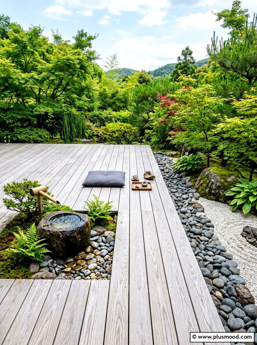 Minimalist Zen Deck - 25 summer backyard deck ideas