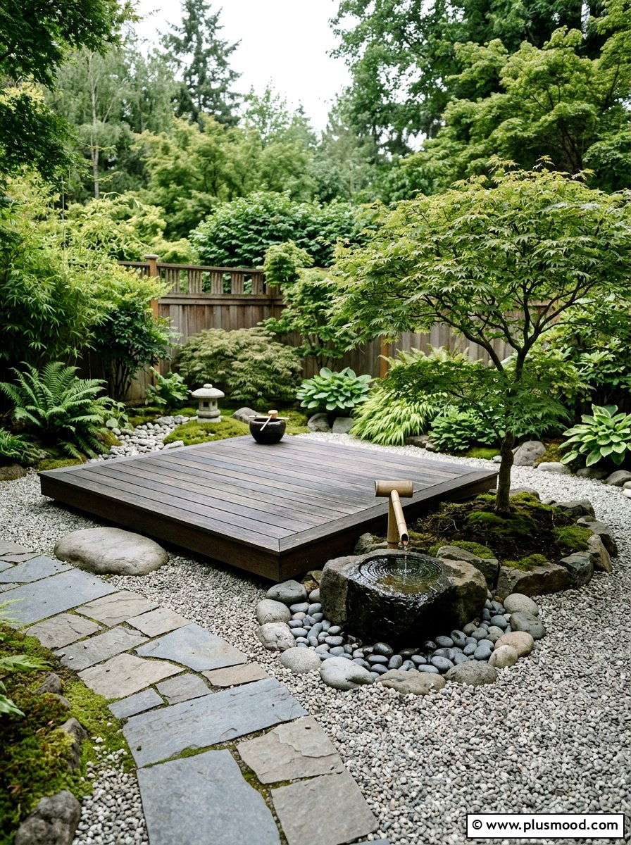 Minimalist Zen Patio - 25 small backyard ideas with raised patio