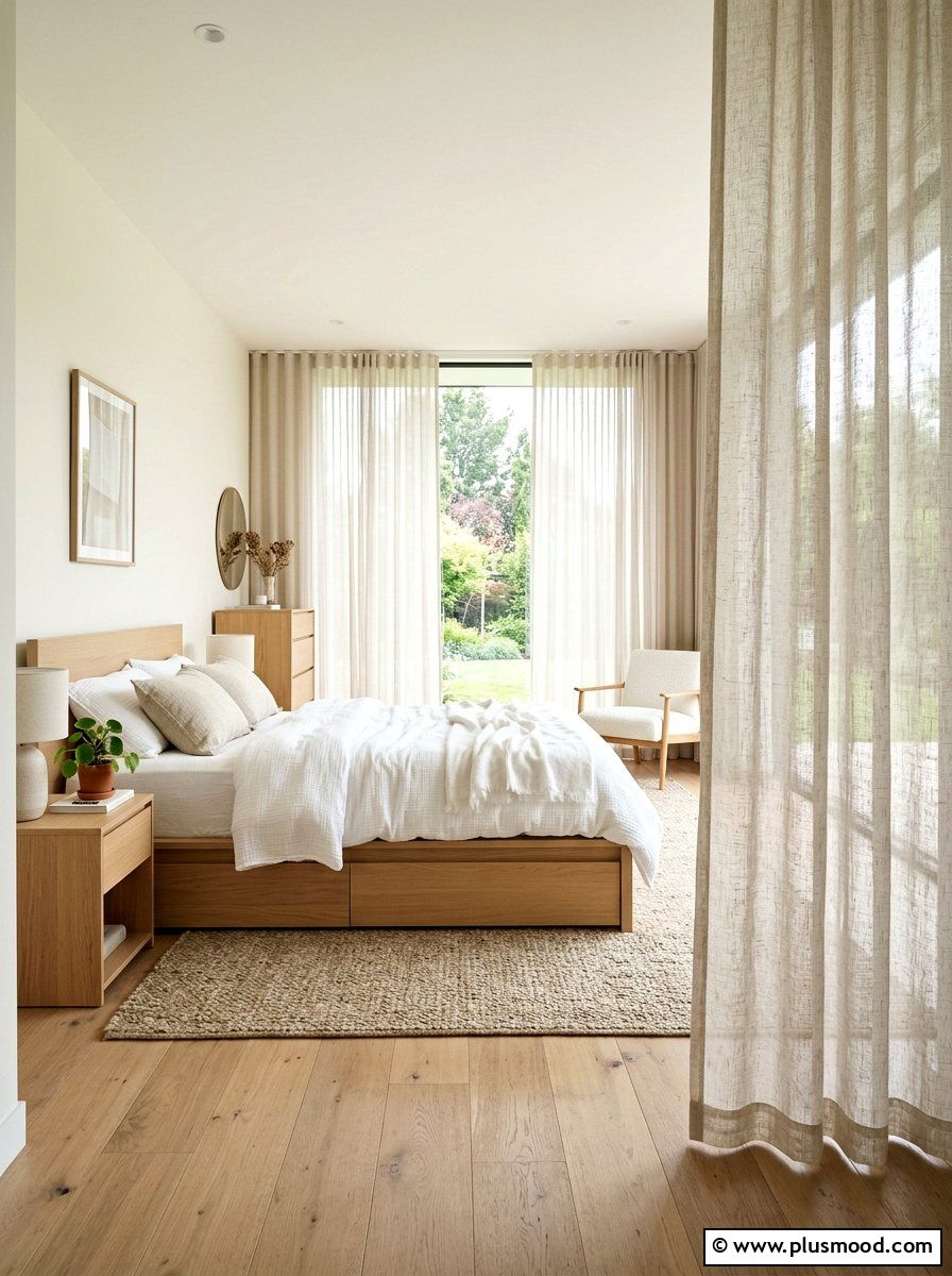 Minimalist airy master bedroom - 25 summer modern summer decor ideas
