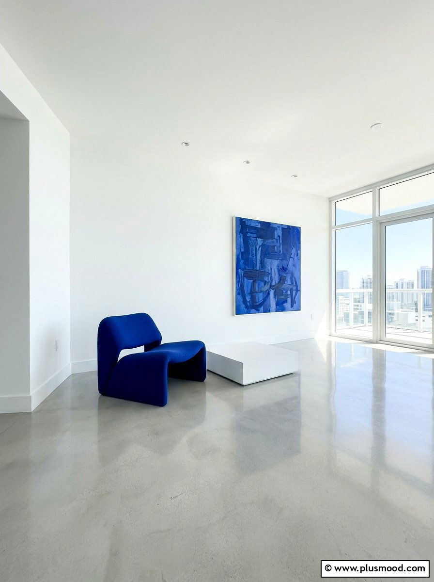 Minimalist blue living room - 25 blue summer living room ideas