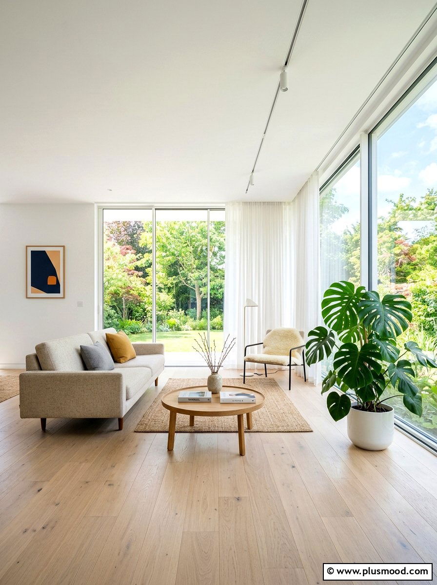 Minimalist bright airy room - 25 summer family room decor ideas