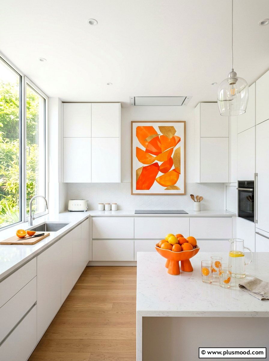 Minimalist citrus kitchen - 25 summer fruit themed kitchen decor ideas