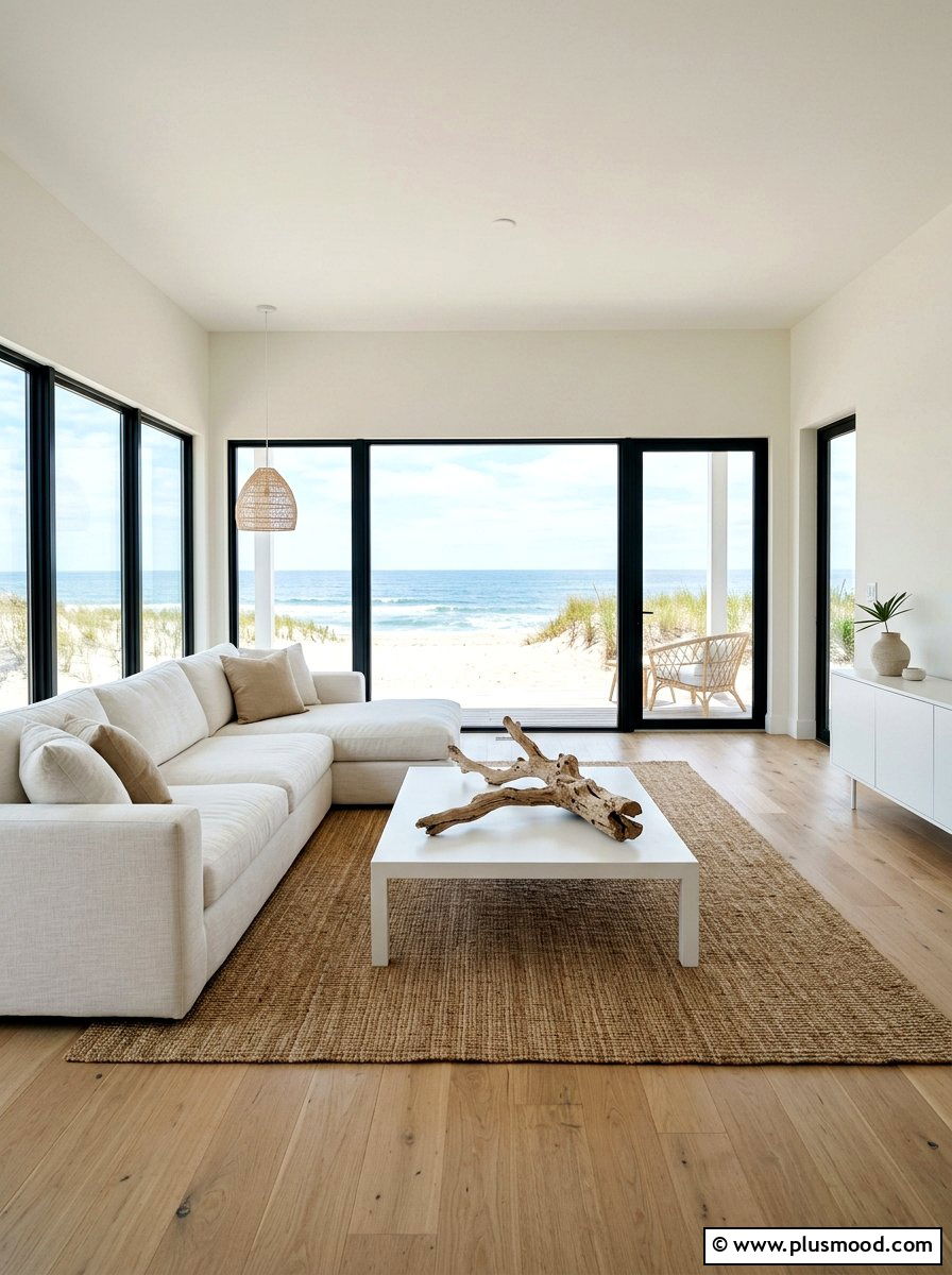 Minimalist coastal living room - 25 summer coastal living room ideas
