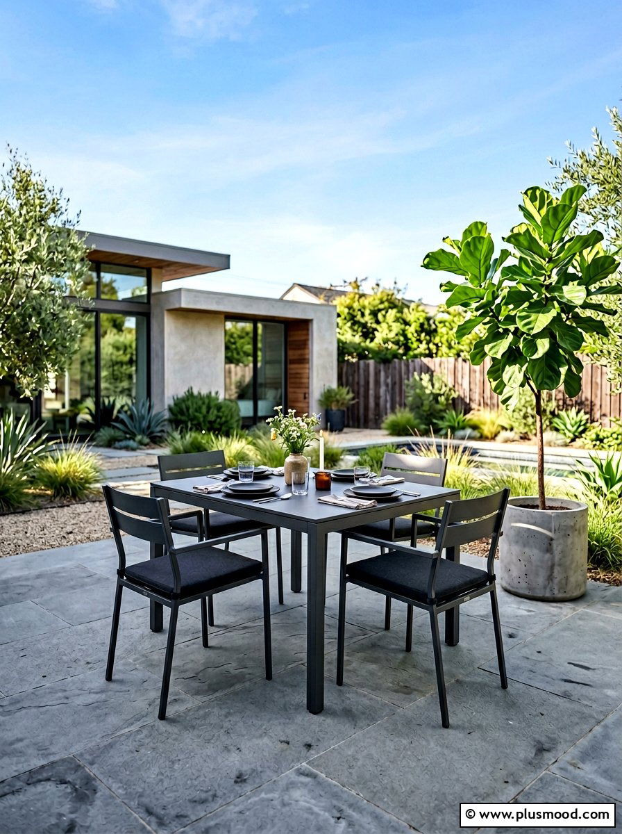 Minimalist outdoor dining - 25 summer patio dining ideas