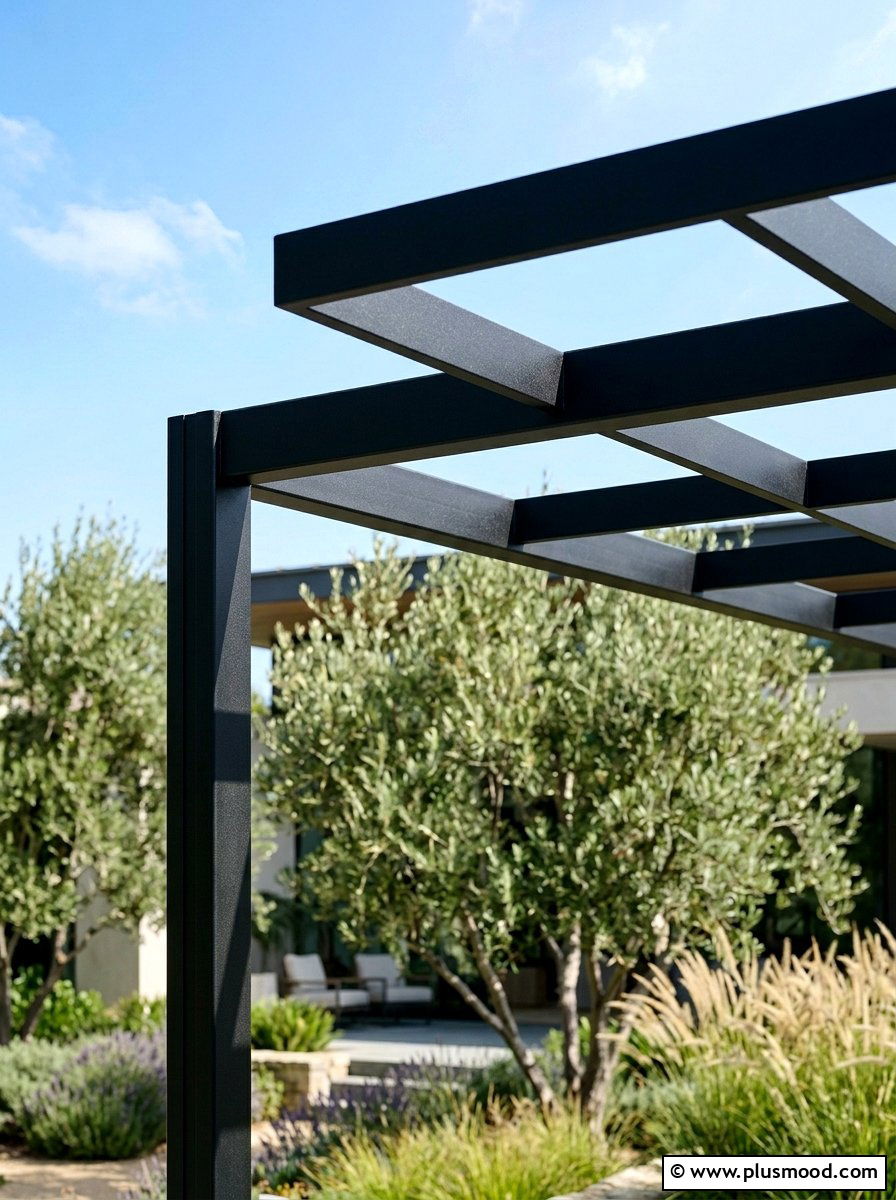 Minimalist pergola structure - 25 small backyard ideas for minimalist style