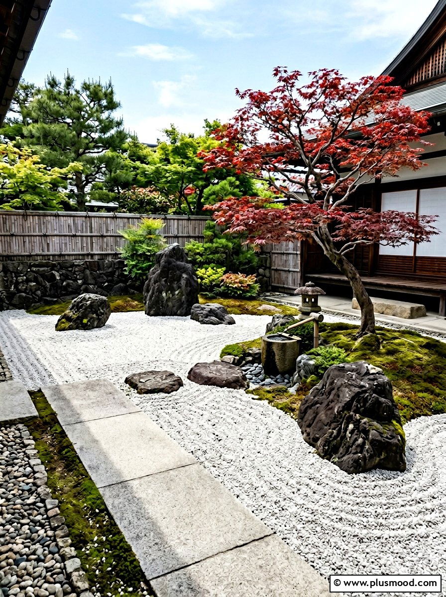 Minimalist rock garden - 25 small backyard ideas for narrow lots