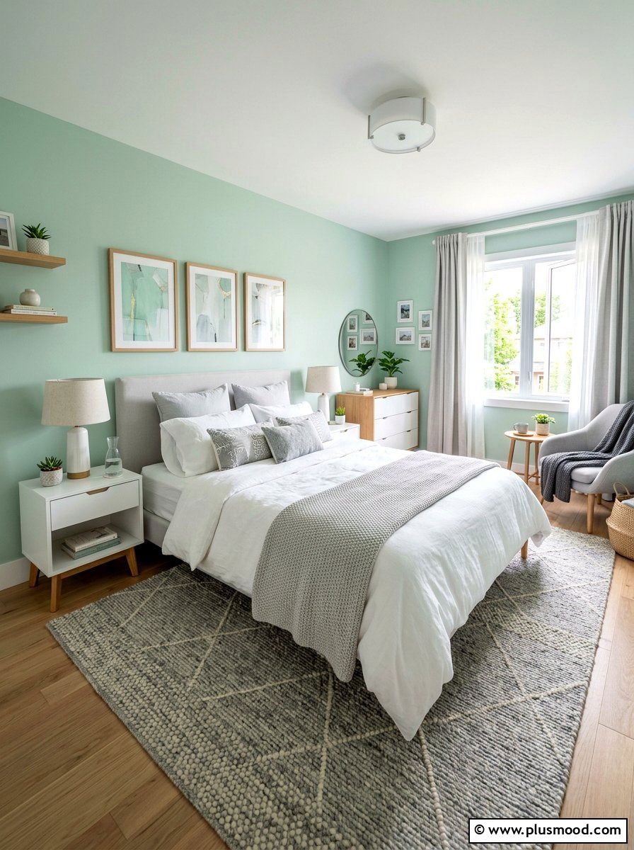 Mint Green Bedroom - 25 cool summer bedroom ideas