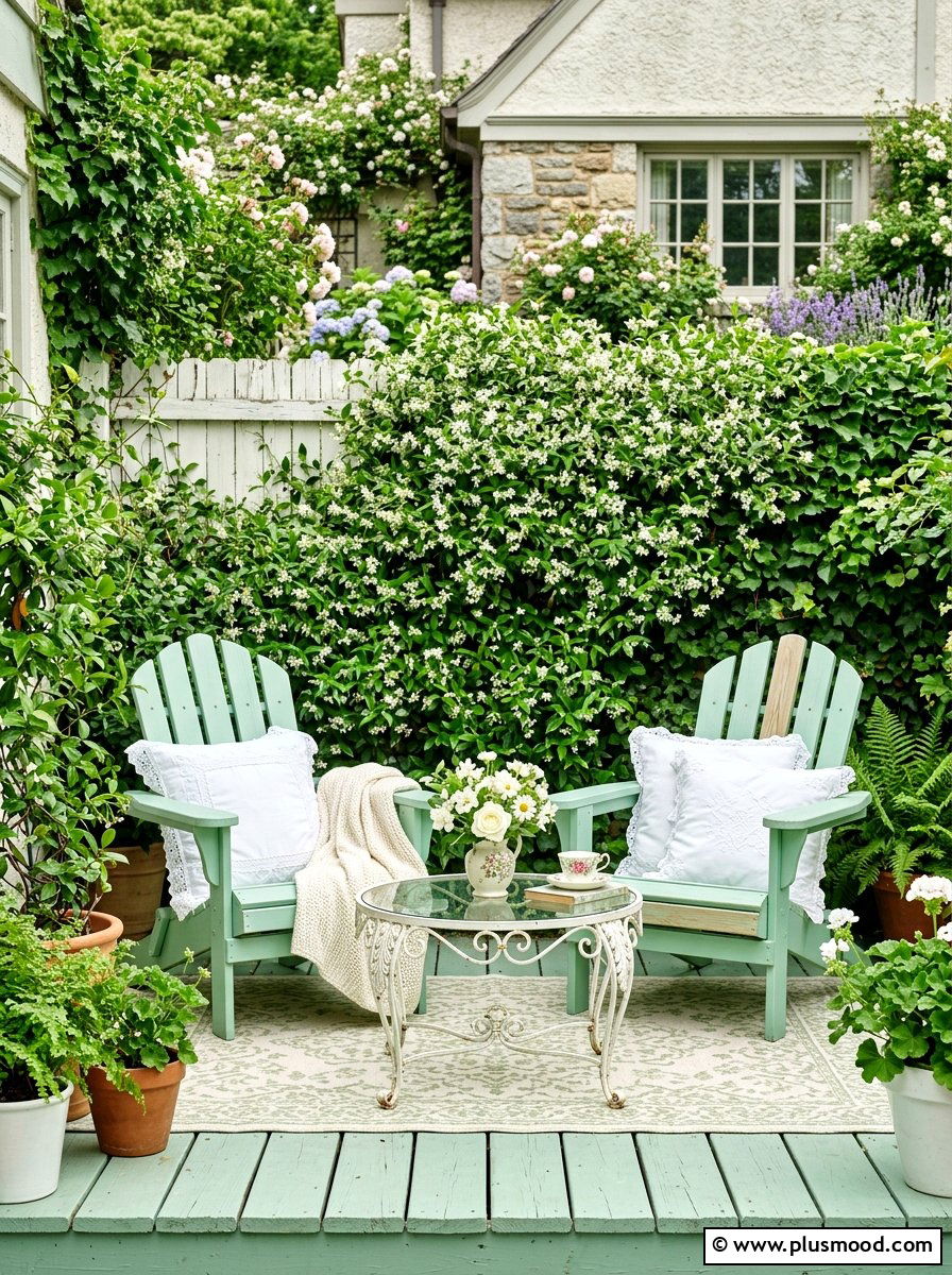 Mint green patio - 25 summer patio color ideas