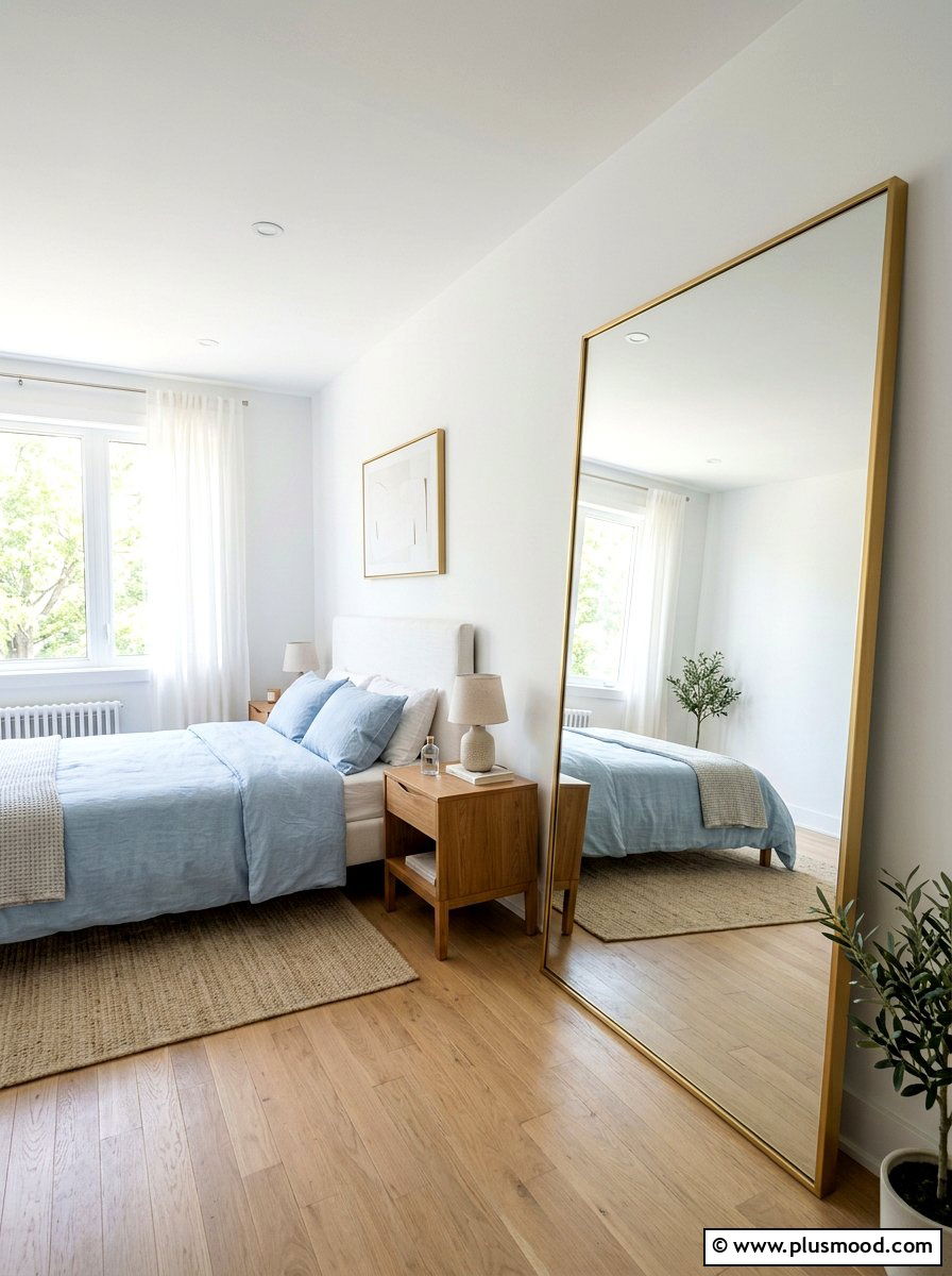 Mirror Accent Bedroom - 25 small summer bedroom ideas