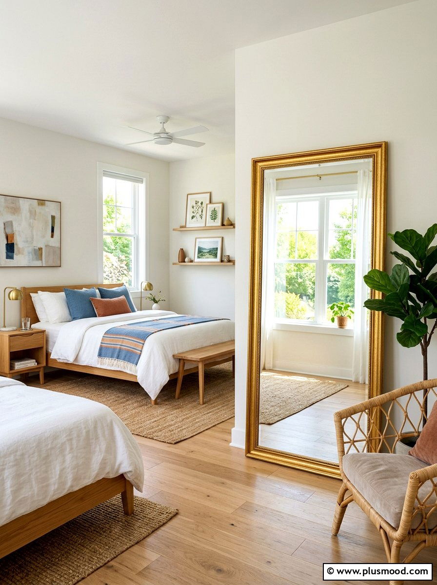 Mirror Focus Summer Bedroom - 25 summer bedroom makeover ideas